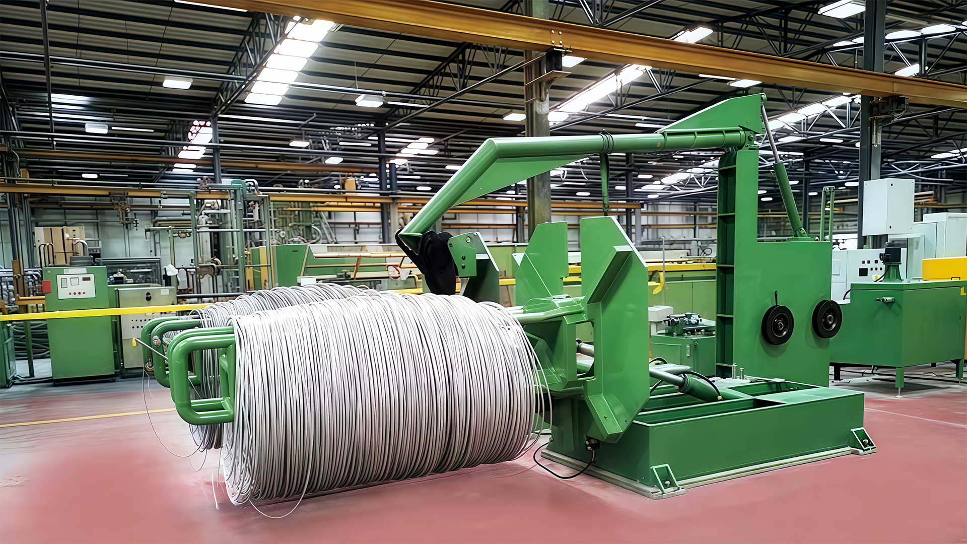 Flip-type hanging pay-off machine: the perfect combination of precise tension control and space optimization
